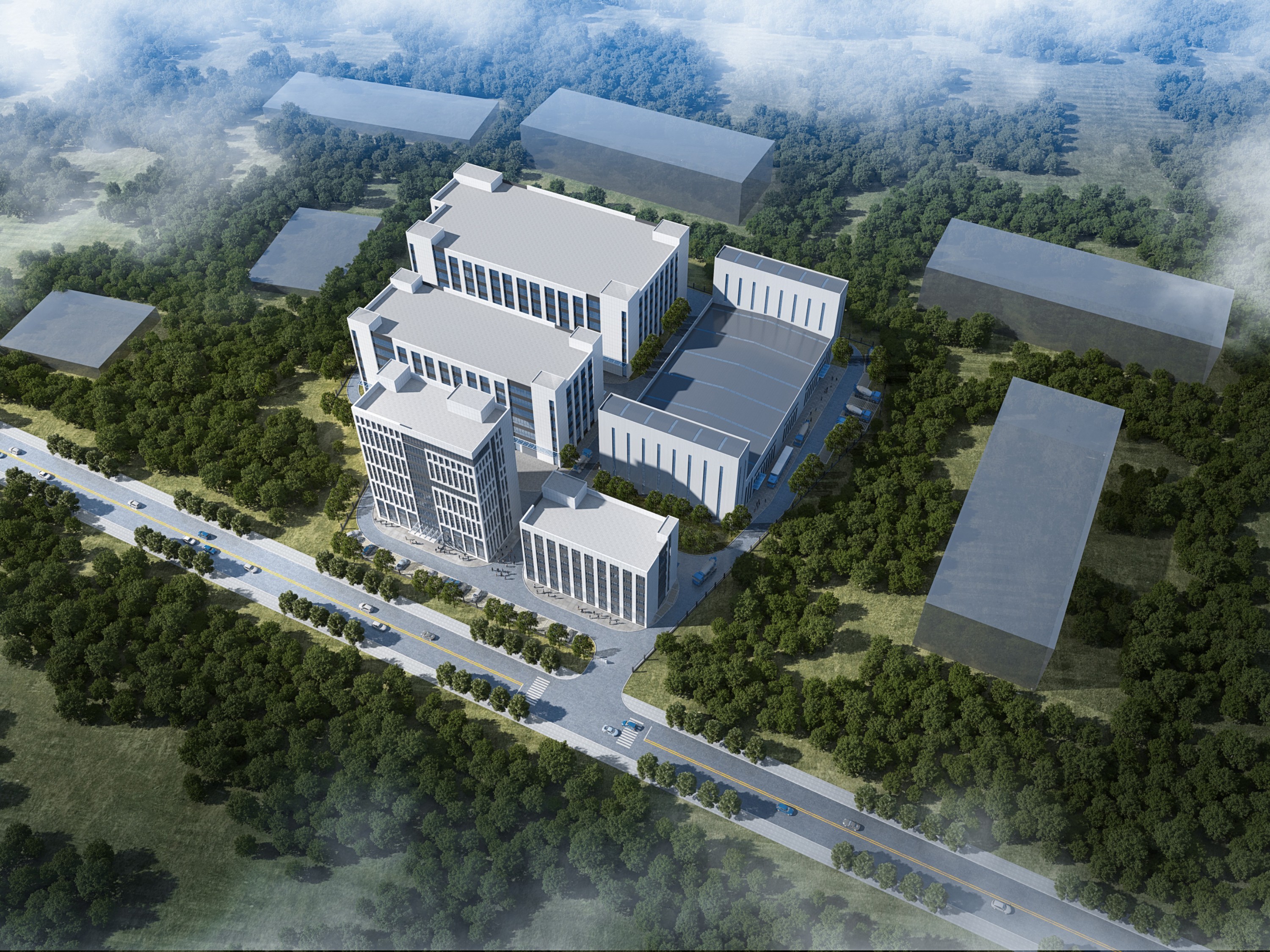 云海混凝土搅拌站工业厂房设计案例