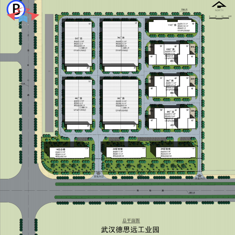 德思远工业园彩平图